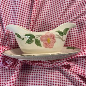 Franciscan Desert Rose Gravy Boat with Underplate